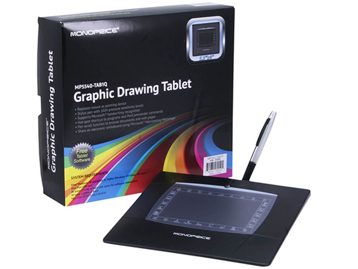 Monoprice 5.5x4in Graphic Drawing Tablet (Open Box)