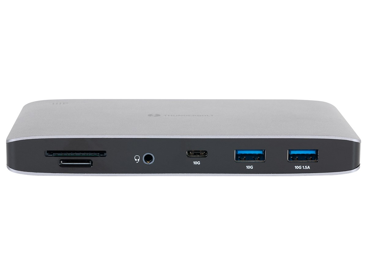 Monoprice Thunderbolt 3 Dual DisplayPort Docking Station with USB-C MFDP  Support for non-Thunderbolt 3 Devices with Thunderbolt 3 USB USB-C Cable  (v2) 