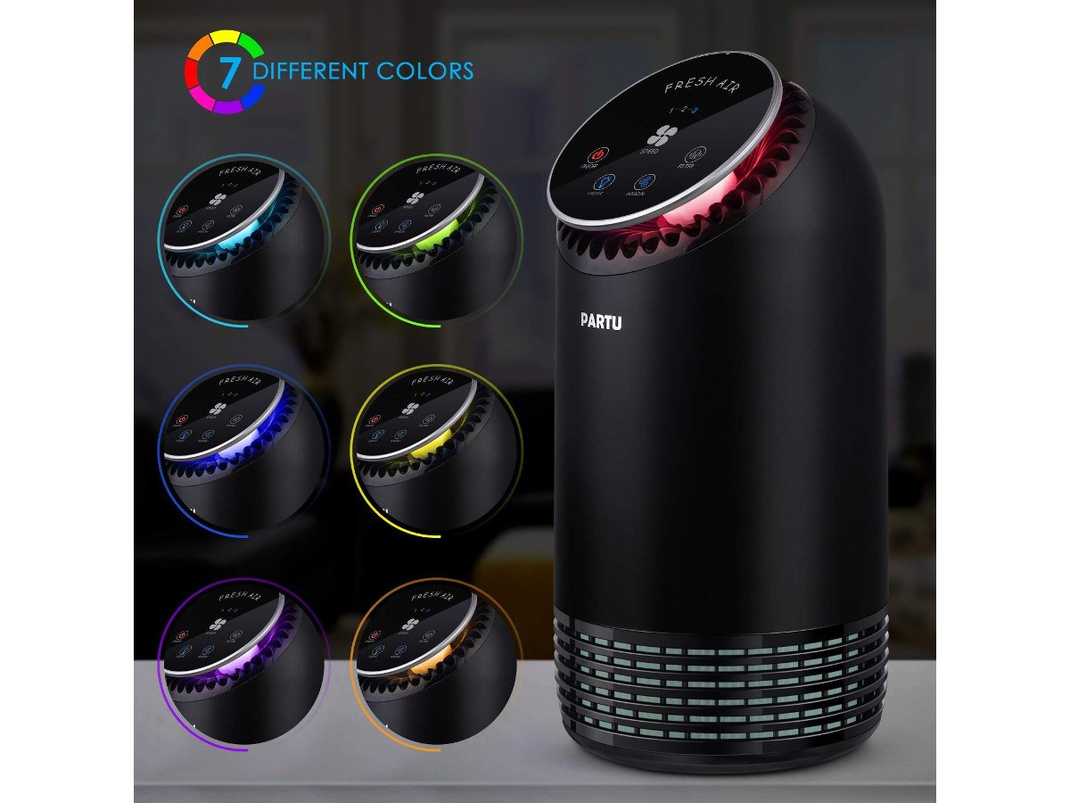 PARTU Air Purifier Silent Hepa Air Purifiers for Home Removes 99.97