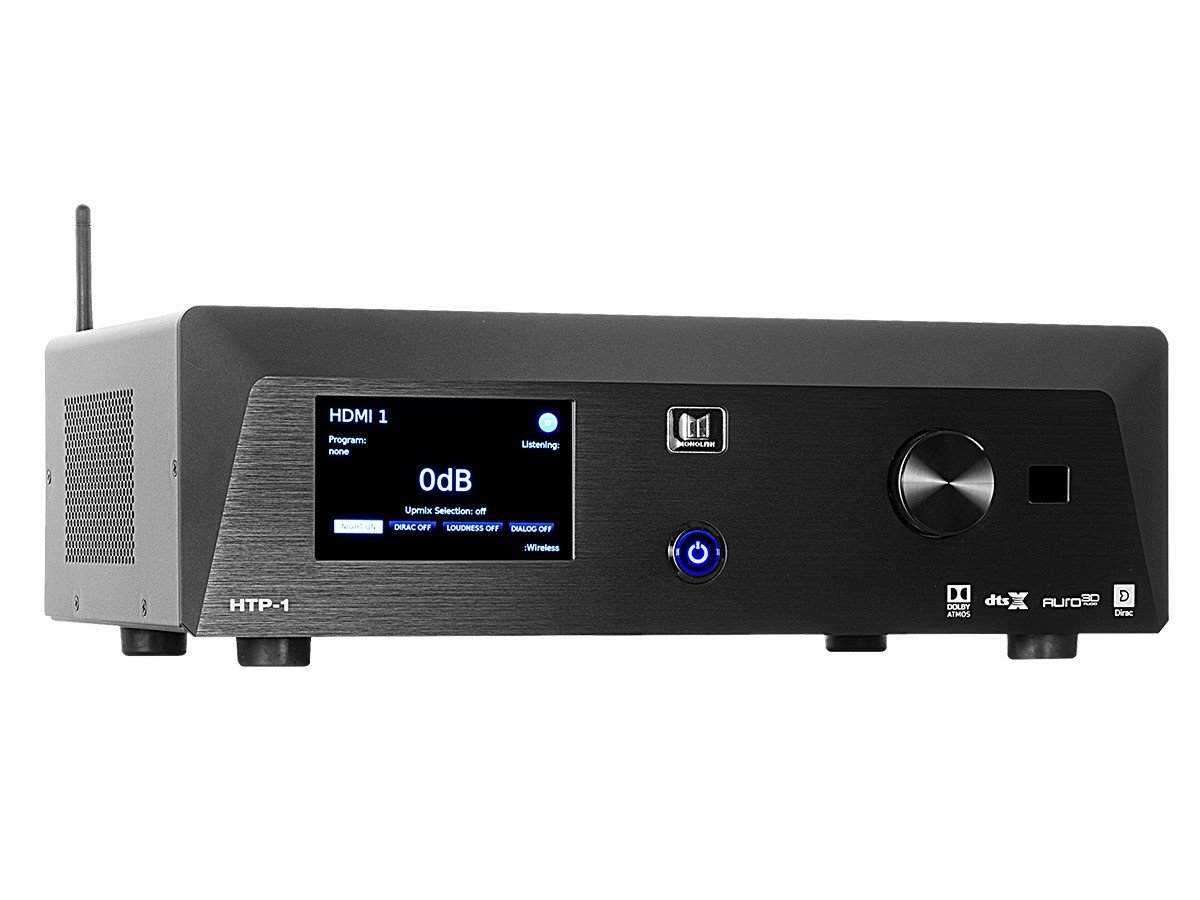 Monolith by Monoprice HTP-1 16-Channel Home Theater Processor with Dolby Atmos, DTS:X, Auro-3D, Roon Ready, and Dirac Live Bass Control Compatibility - main image