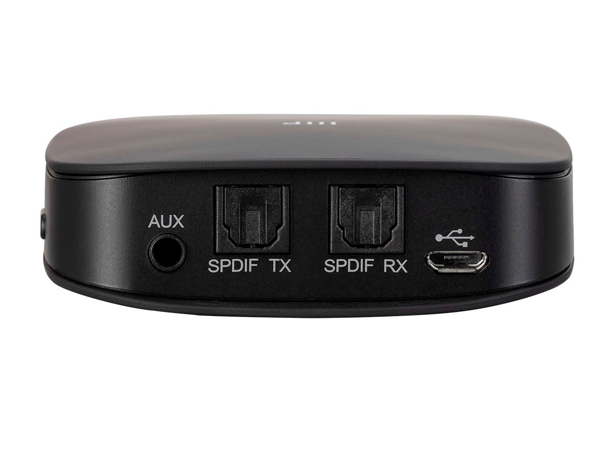 mirakel sagging Smag Monoprice Premium Bluetooth 5 Transmitter and Receiver with Qualcomm aptX  Audio, Qualcomm aptx HD Audio, Qualcomm aptX Low Latency Audio, AAC, and  SBC Codecs, and Optical and Aux Inputs - Monoprice.com