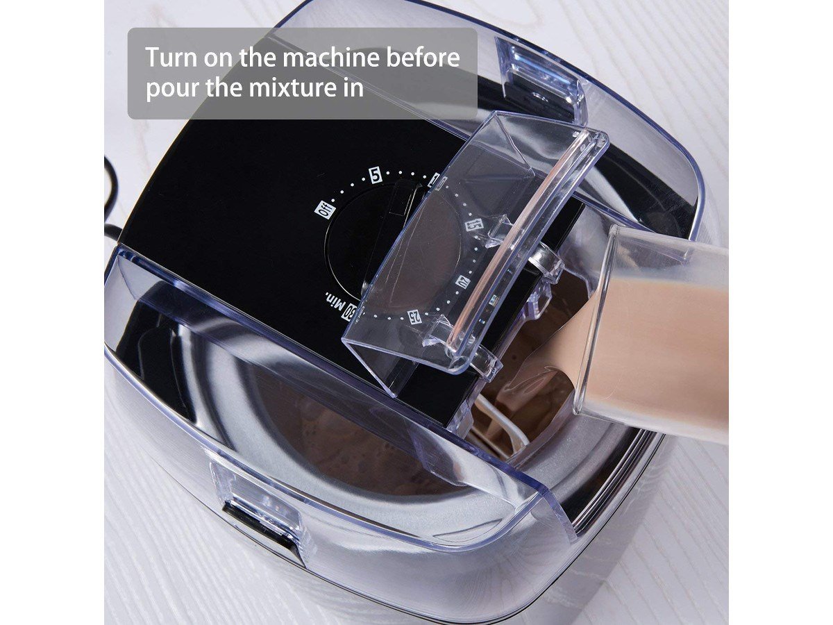 Aicok Ice Cream Maker, Frozen Yogurt and Sorbet Machine with Timer