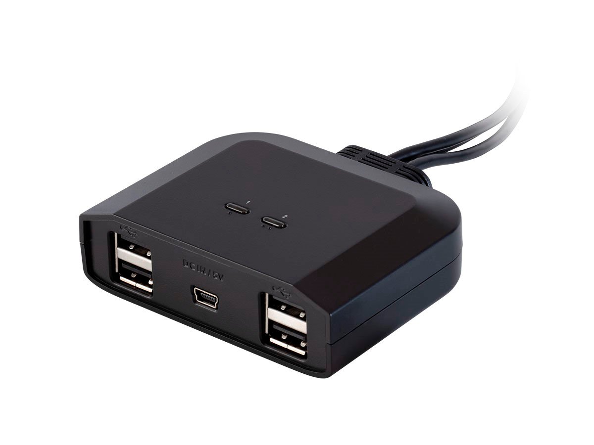 x 4 USB Peripheral Sharing Switch - Monoprice.com