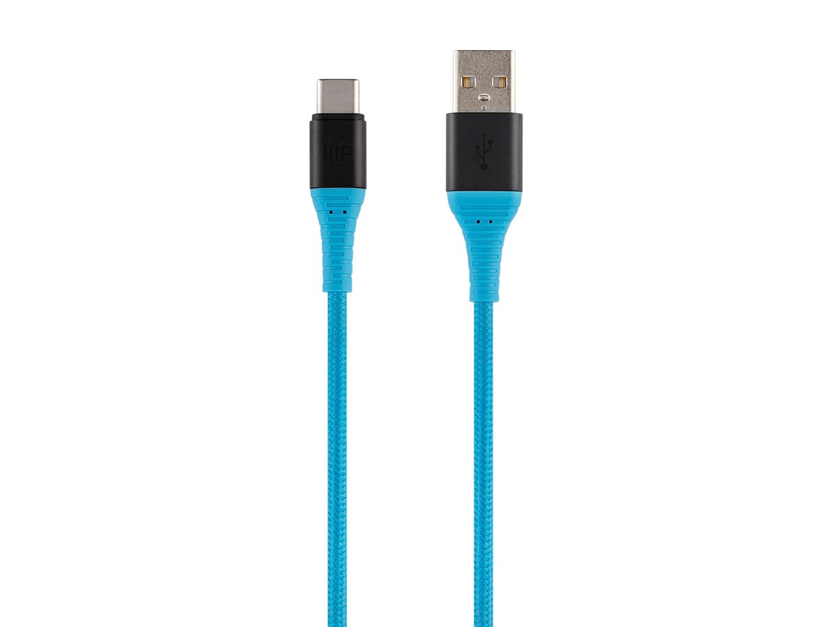 Monoprice AtlasFlex Series Durable USB 2.0 USB-C To USB-A Charge & Sync Kevlar-Reinforced Nylon-Braid Cable  6ft  Blue
