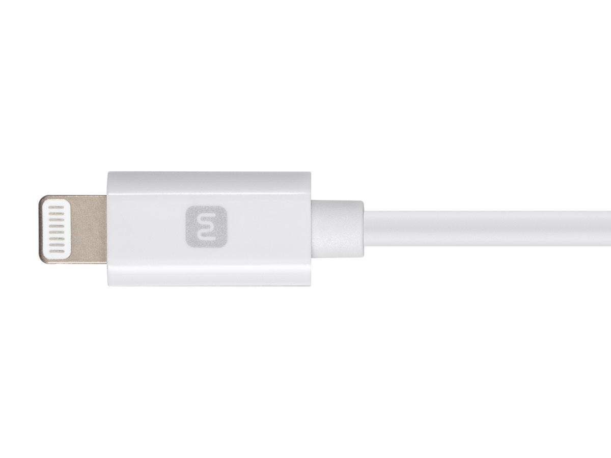 Monoprice Essential Apple MFi Certified Lightning to USB-C Charging Cable -  6ft White