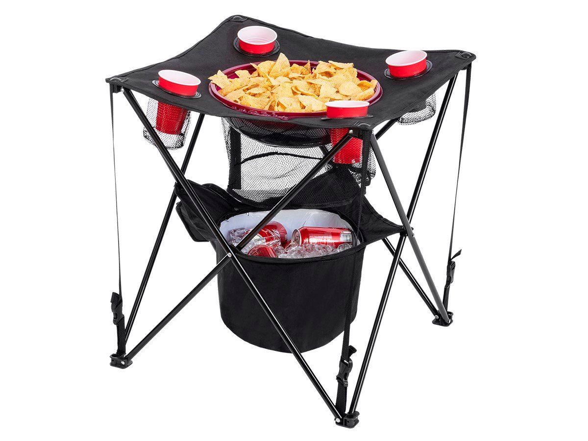 Pure Outdoor by Monoprice Tailgating and Camping Collapsible Folding Table with Insulated Cooler - main image