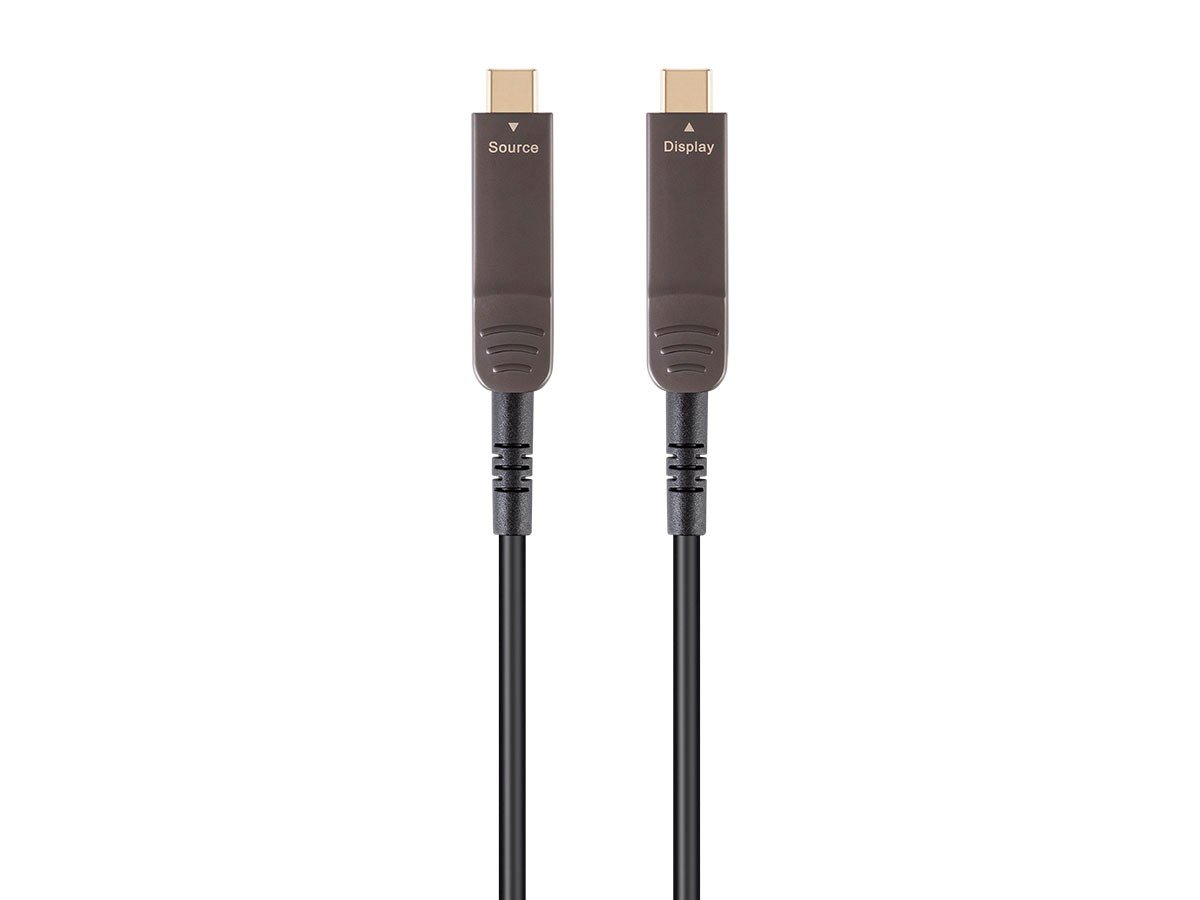 Monoprice SlimRun AV USB 3.1 Type-C to Type-C Video-Only Cable, 50ft, 4K@60Hz, Fiber Optic, AOC - main image