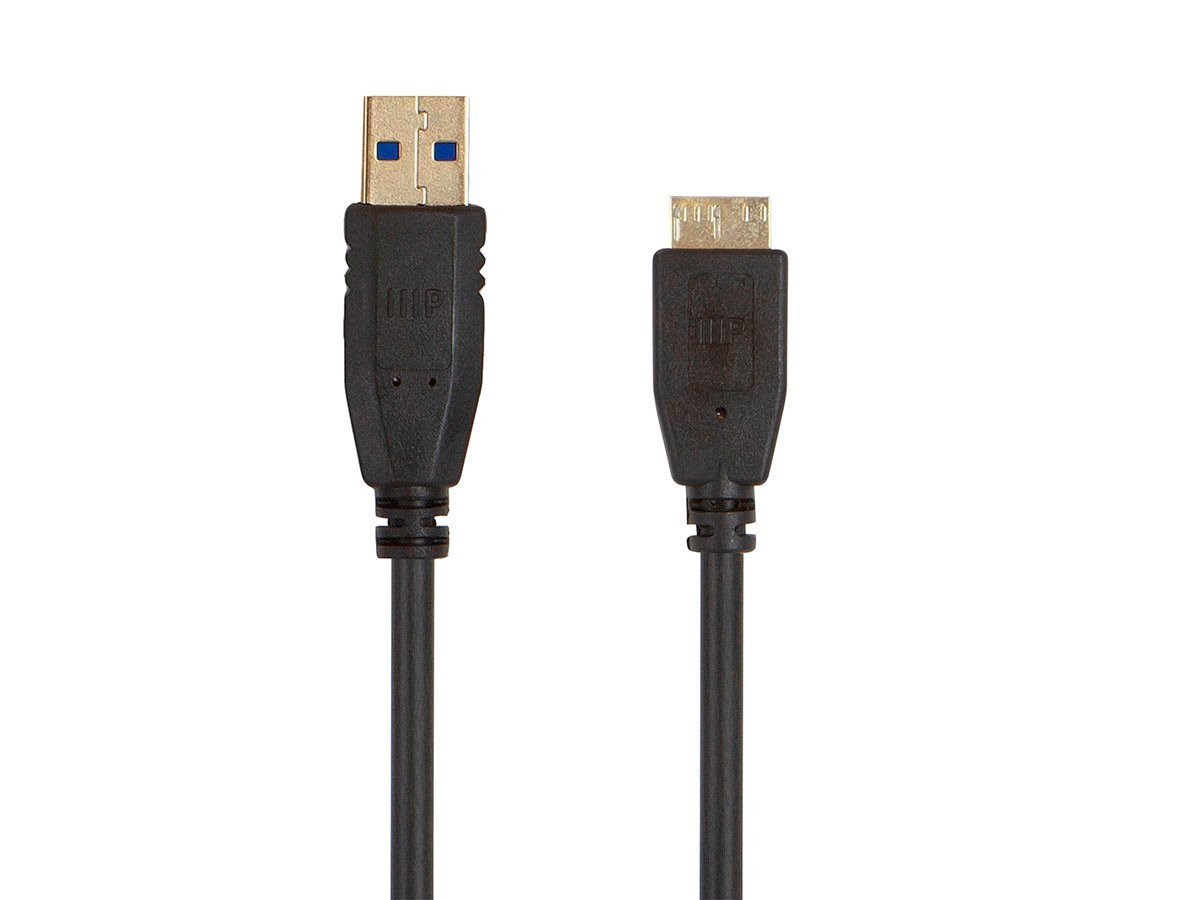 Monoprice Select USB 3.0 Type-A to Micro Type-B Cable, 6ft, Black - main image