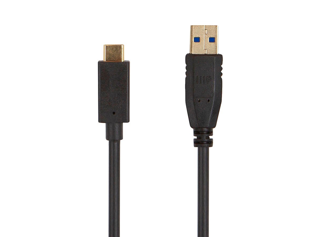Monoprice Select USB 3.0 USB-C To USB-A Cable  1.5ft  Black