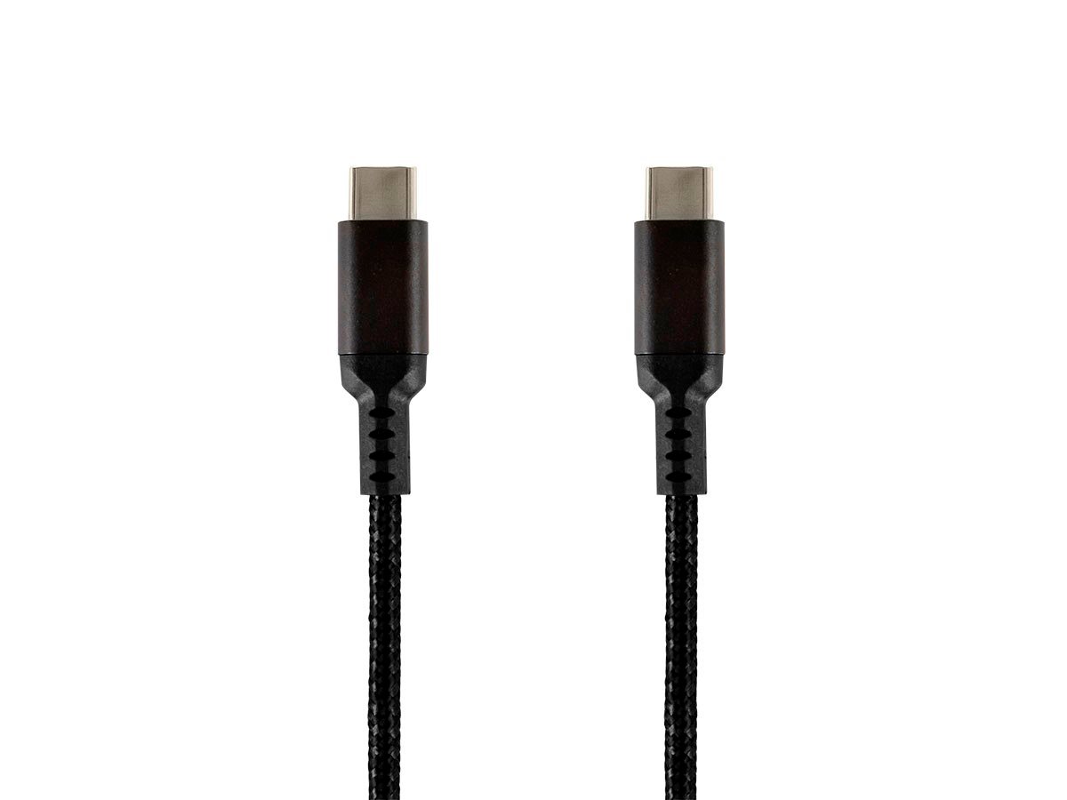 Monoprice Stealth Charge & Sync USB 2.0 Type-C to Type-C Cable, Up to 3A/60W, 6ft, Black - main image