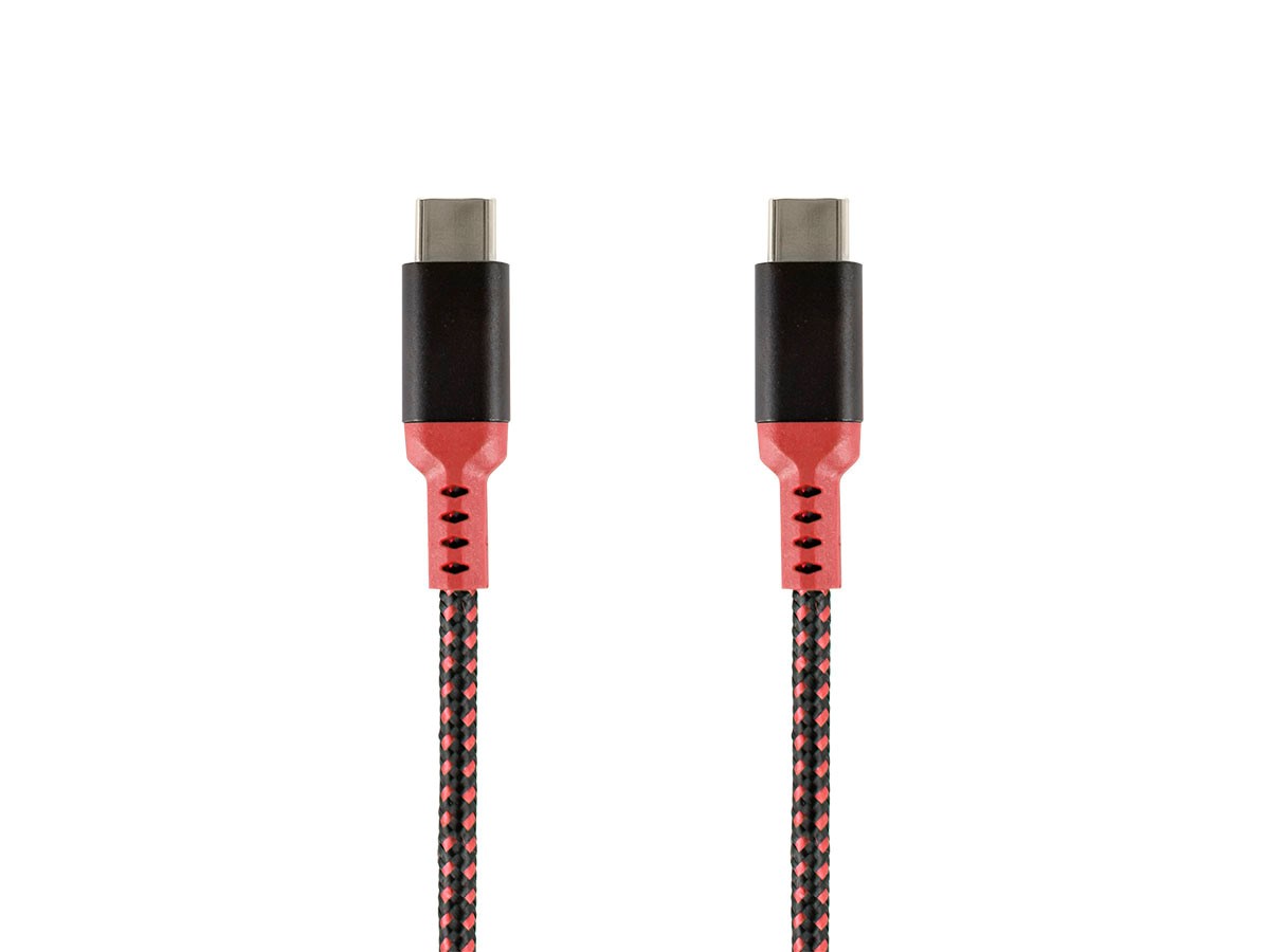 Monoprice Stealth Charge & Sync USB 2.0 Type-C to Type-C Cable, Up to 3A/60W, 10ft, Red - main image
