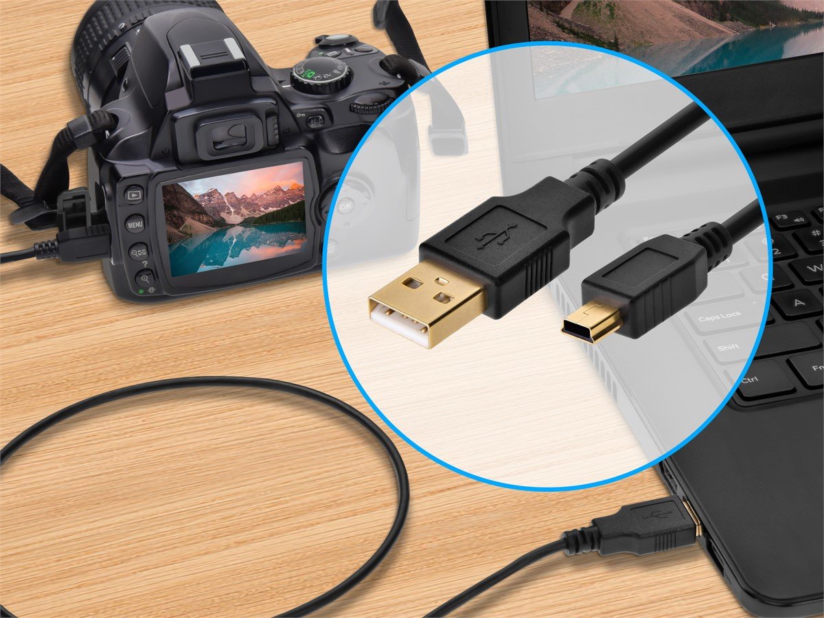 Monoprice USB USB-A to Micro USB-B 2.0 Cable - 5-Pin 28/24AWG Gold Plated  Black 6ft 