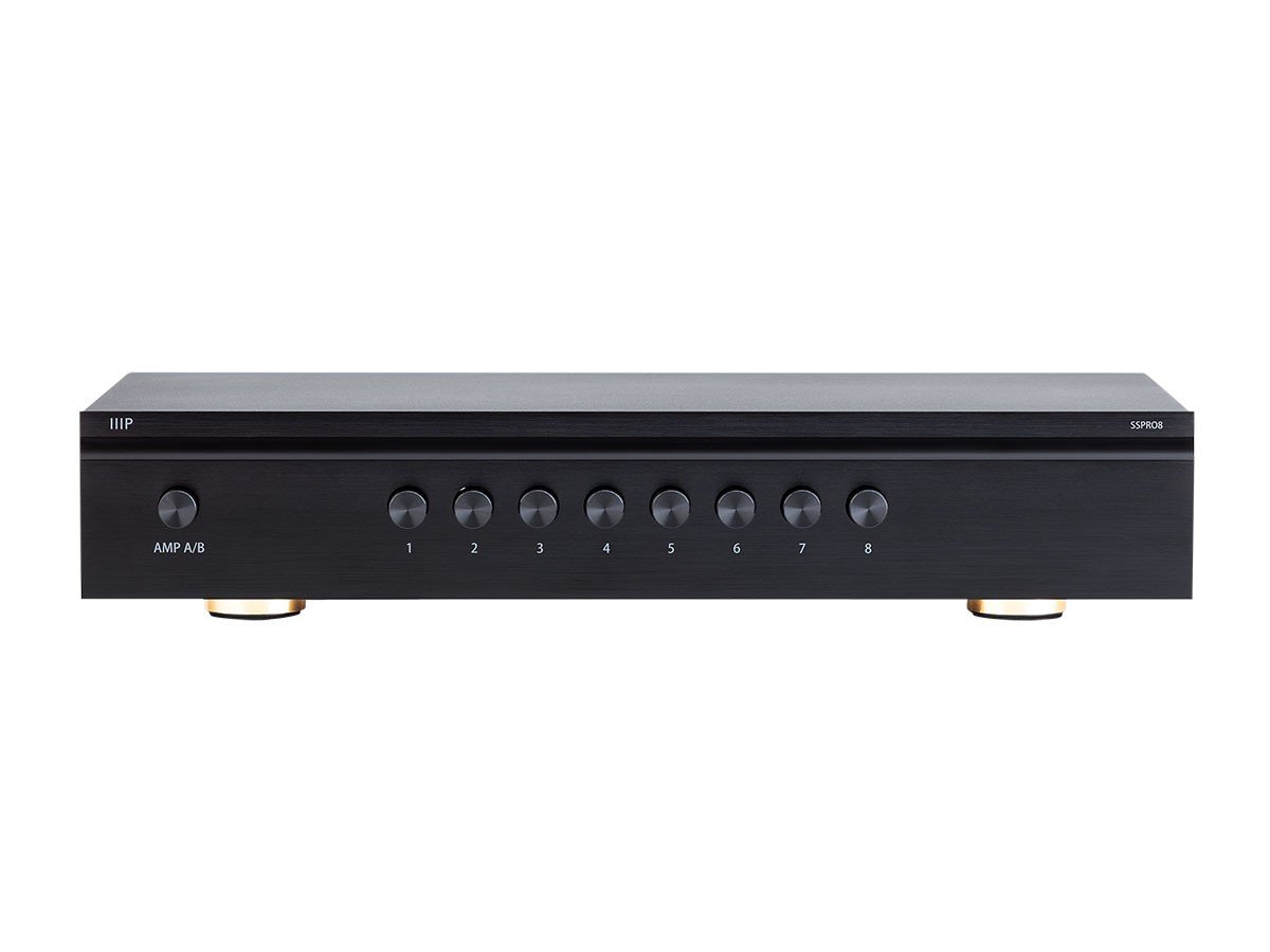 Monoprice SS-Pro 8 High Power Dual Source 300 Watt 8 Pair Impedance Matching Speaker Selector - main image