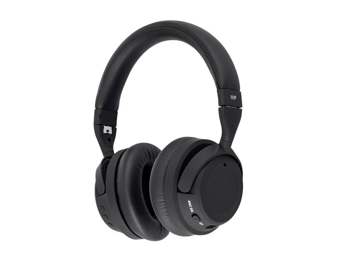 Monoprice BT-500ANC Bluetooth with aptX HD, Google Assistant, Wireless Over Ear Headphones with Hybrid Active Noise Cancelling (ANC) - main image