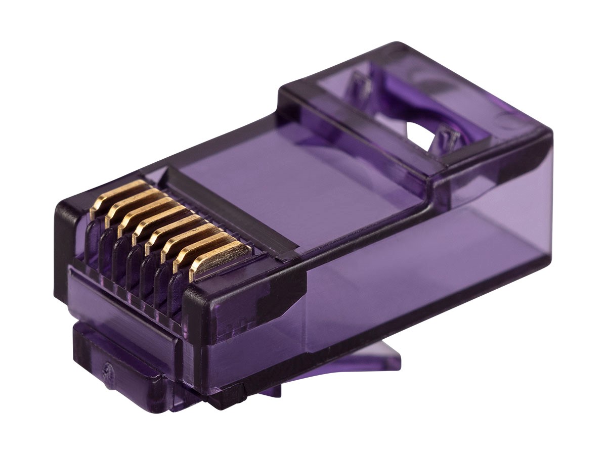 Monoprice 8P8C RJ45 Plug with Inserts for Solid Cat6 Cable