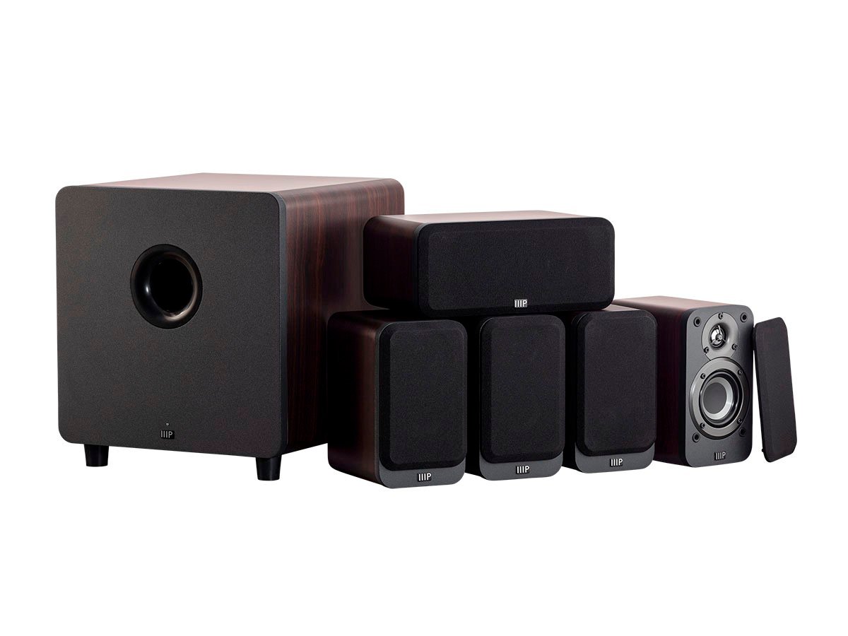 Monoprice HT-35 Premium 5.1-Channel Home Theater System with Powered Subwoofer, Espresso - main image