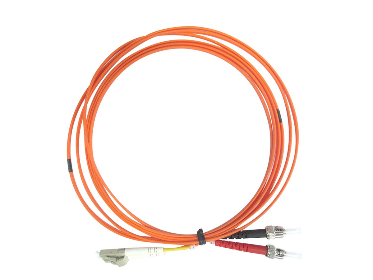Monoprice OM1 Fiber Optic Cable - LC/ST, 62.5/125 Type, Multi-Mode, Duplex, Orange, 10m - main image