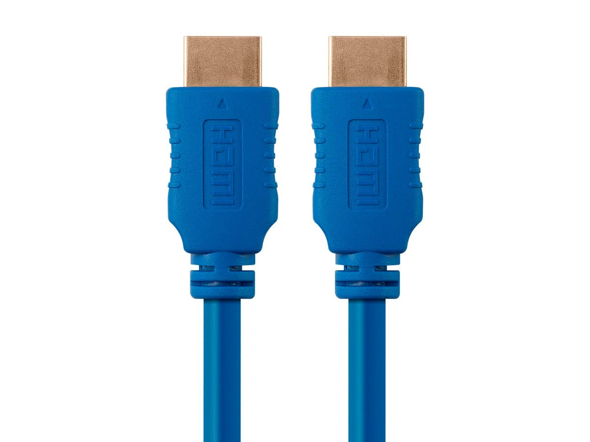 Monoprice 4K High Speed HDMI Cable 6ft - 18Gbps Blue