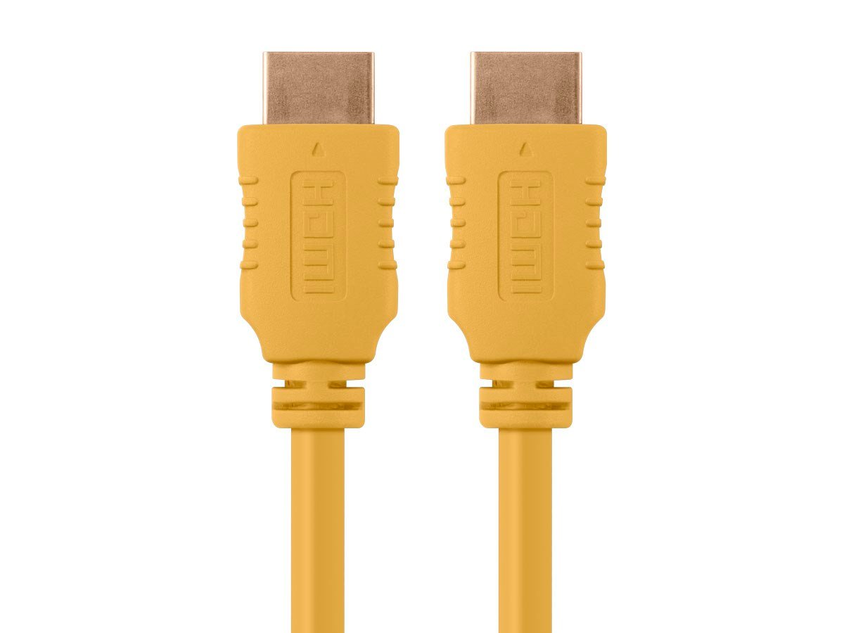 Monoprice 4K High Speed HDMI Cable 6ft - 18Gbps Yellow - main image