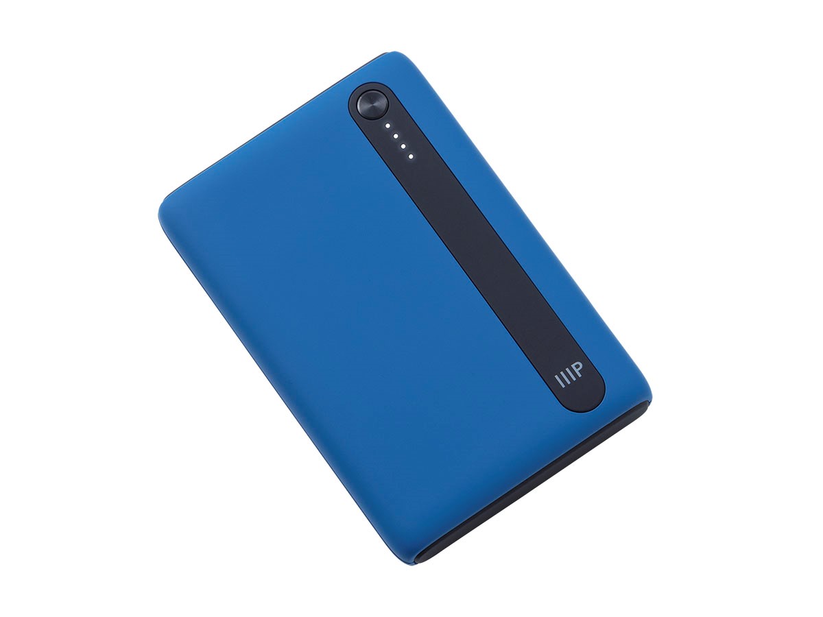 Monoprice Obsidian Plus Pocket USB Power Bank, Blue, 5,000mAh, 2-Port Up to 2.1A Output for iPhone, Android, and Galaxy Devices - main image