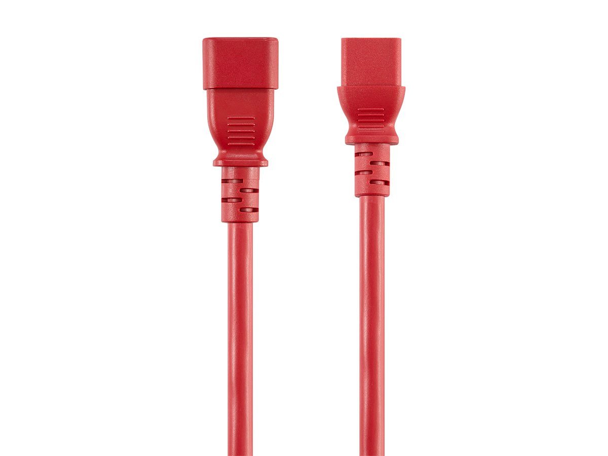 Monoprice Extension Cord IEC 60320 C14 to IEC 60320 C13, 14AWG, 15A