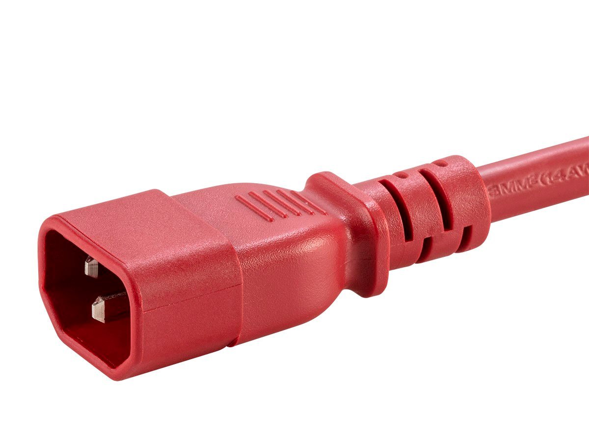 Monoprice Extension Cord IEC 60320 C14 to IEC 60320 C13, 14AWG, 15A