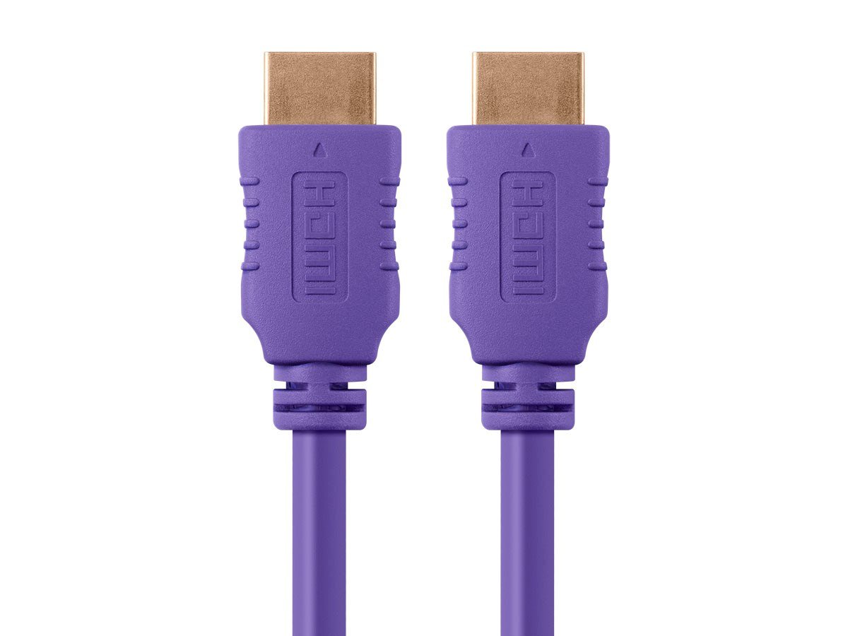 Monoprice 4K High Speed HDMI Cable 6ft - 18Gbps Purple - main image