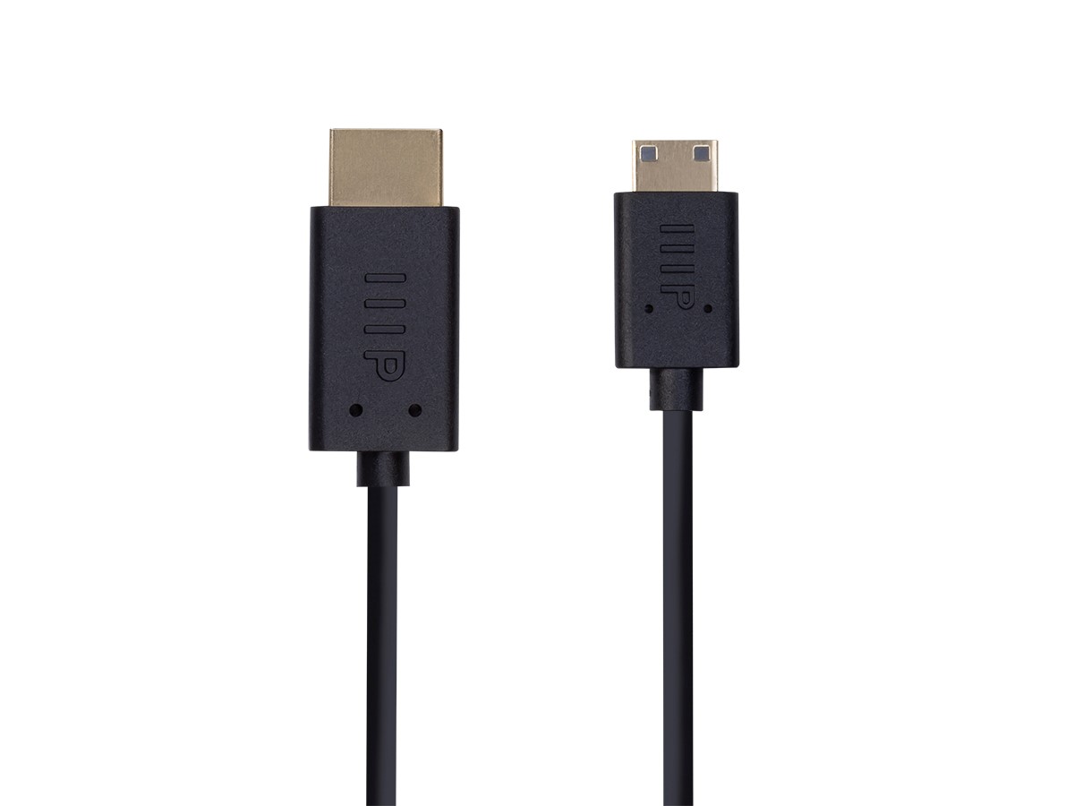 Mini-HDMI to HDMI cable - Gold Plated - 3Ft