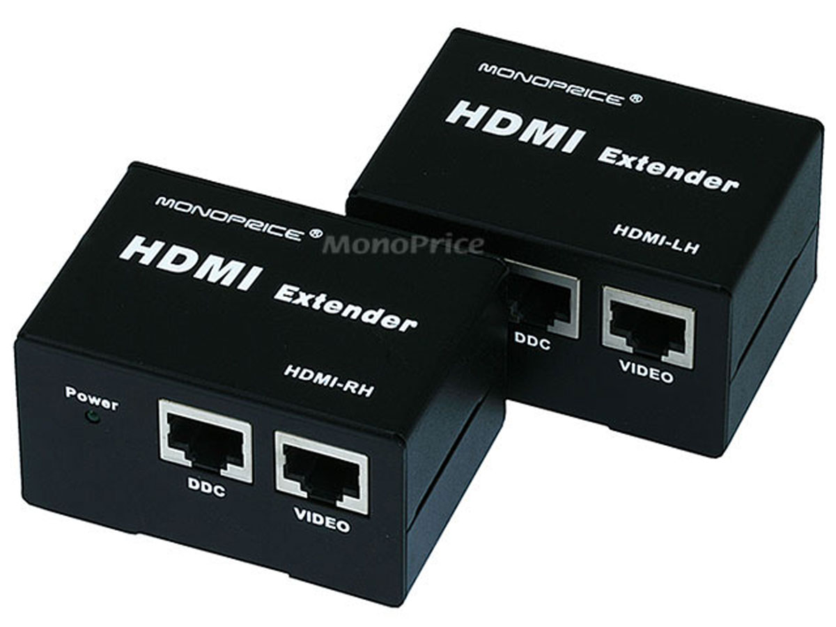 Monoprice HDMI Extender using Cat5e/ CAT6 cable extending upto 50 Meter