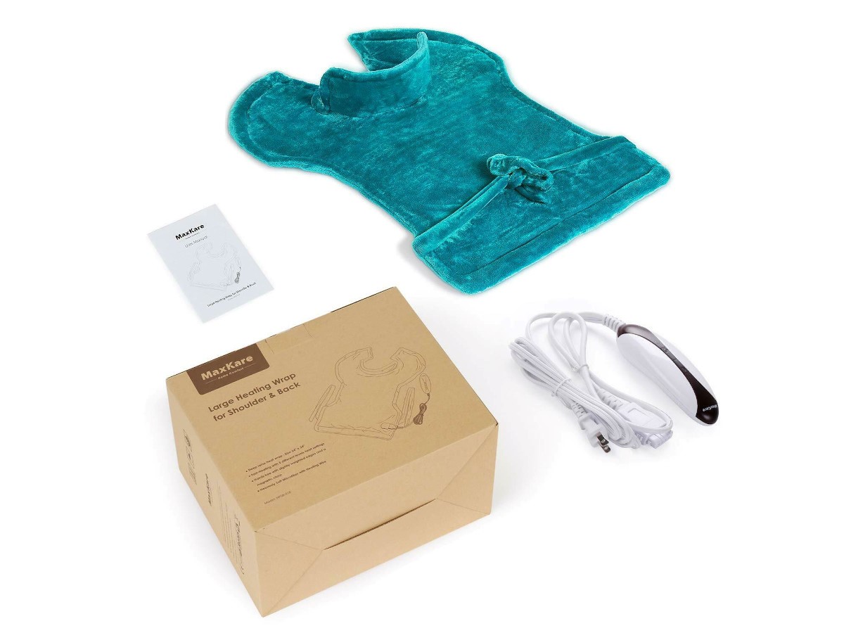 MaxKare Large Heating Pad for Back and Shoulder Pain 24"x33" Heat Wrap