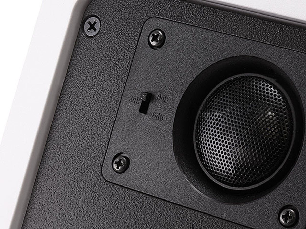 Aramid Fiber and Titanium Silk Drivers Monoprice 2 Way in-Wall Speakers Pair Caliber Slim Series 6.5 Inch with Snap-Lock 