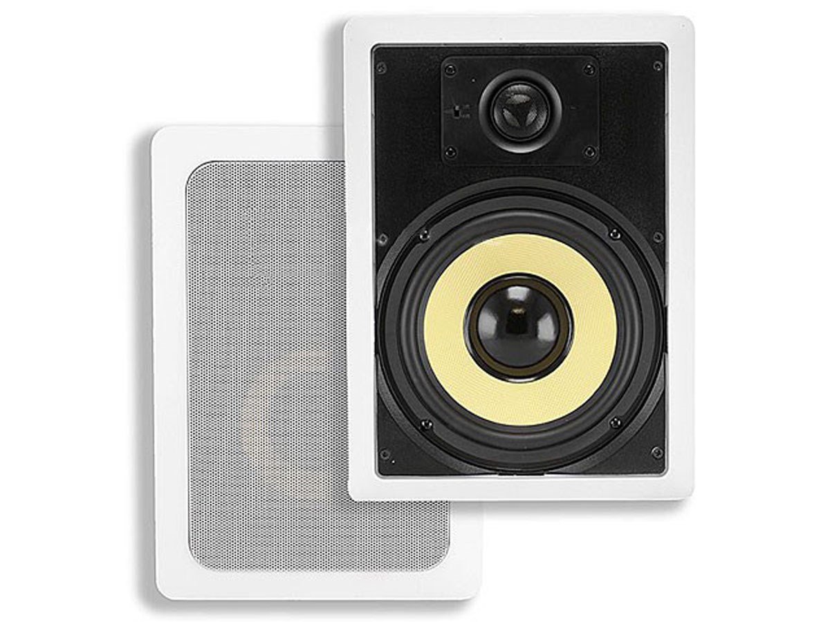 Monoprice Caliber In-Wall Speakers, 8in Fiber 2-Way (pair) - main image