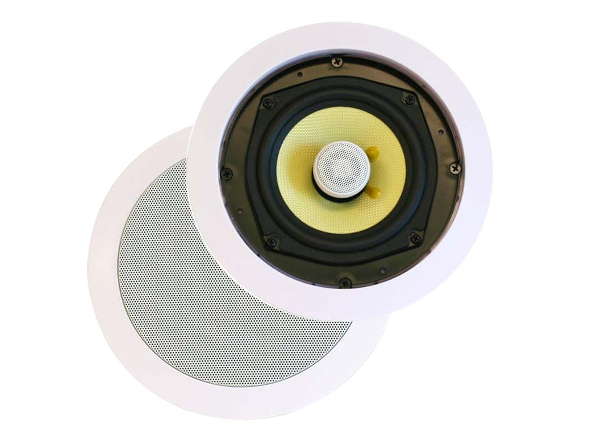 Monoprice Caliber In-Ceiling Speakers, 8in Fiber 2-Way (pair) 