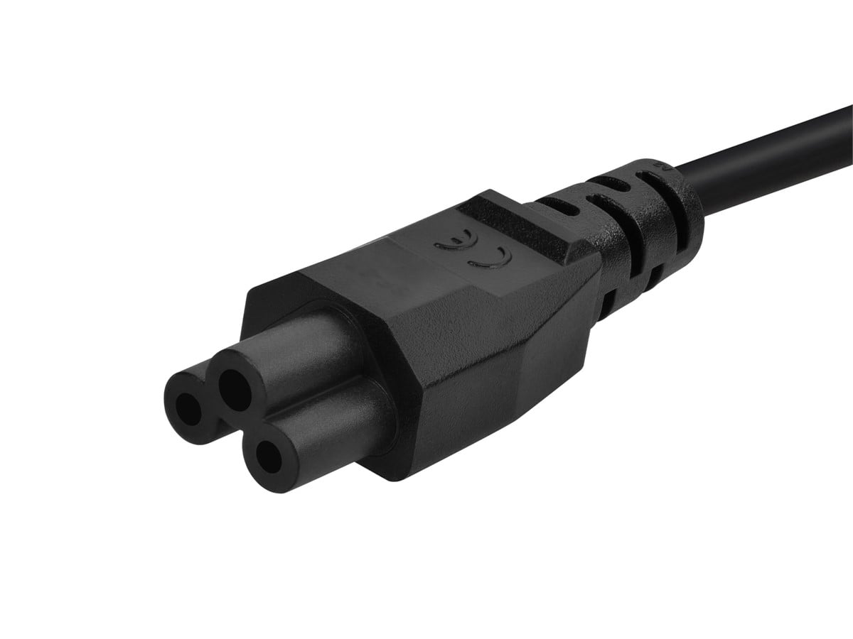 Monoprice Power Cord - NEMA 5-15P to IEC 60320 C5, 18AWG, 7A/875W
