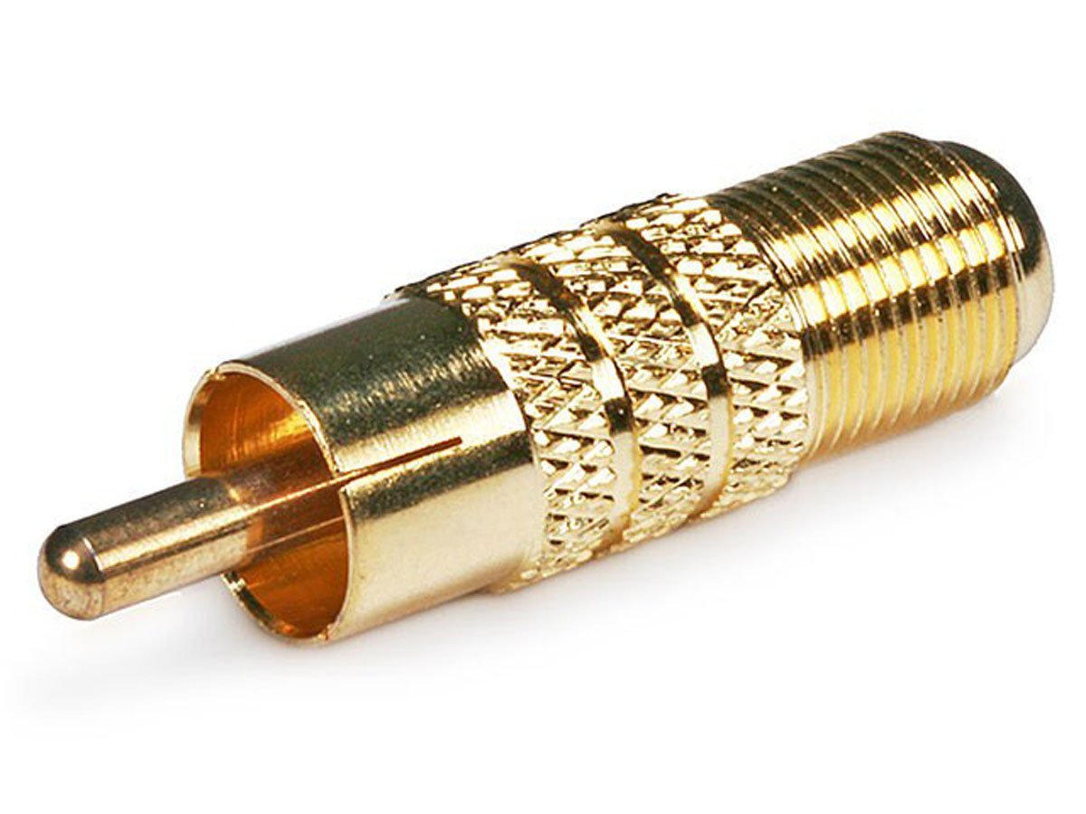 Monoprice RCA Male to F Female Adapter - Gold Plated - main image