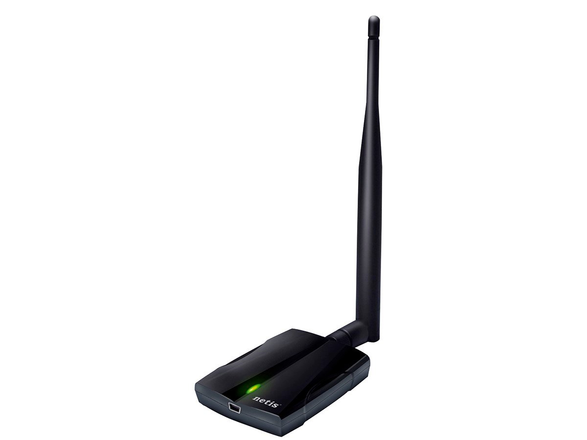 netis 150Mbps Wireless-N High Power USB Wi-Fi Adapter, High Gain 5dBi Antenna, Soft AP Mode for Network Sharing - main image