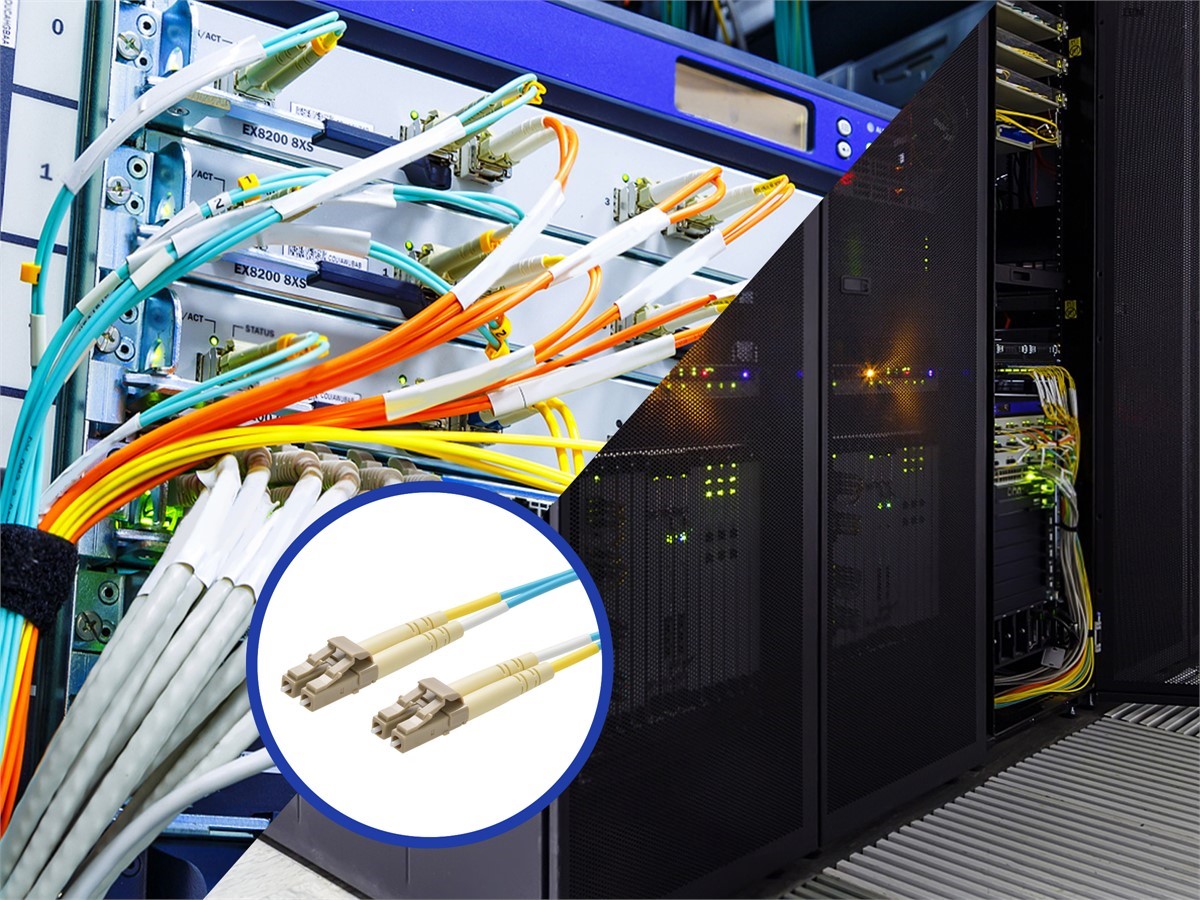 Monoprice Multi-Mode OM4 Fiber Optic Cable - LC-LC UL 2mm 50