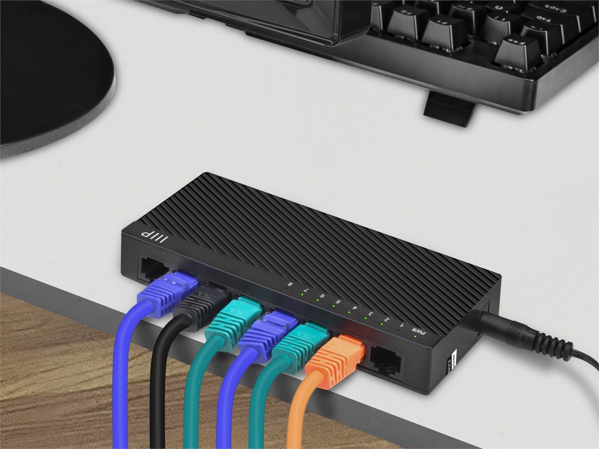 Commutateur Ethernet géré Gigabit, 8 ports, 10 M, 100 M, 1000M