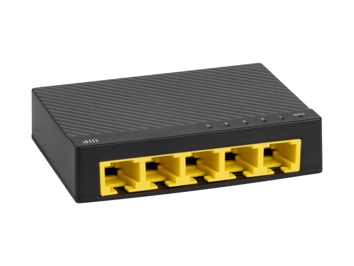 Monoprice 5-Port 10/100/1000Mbps Gigabit Ethernet Unmanaged Switch - main image