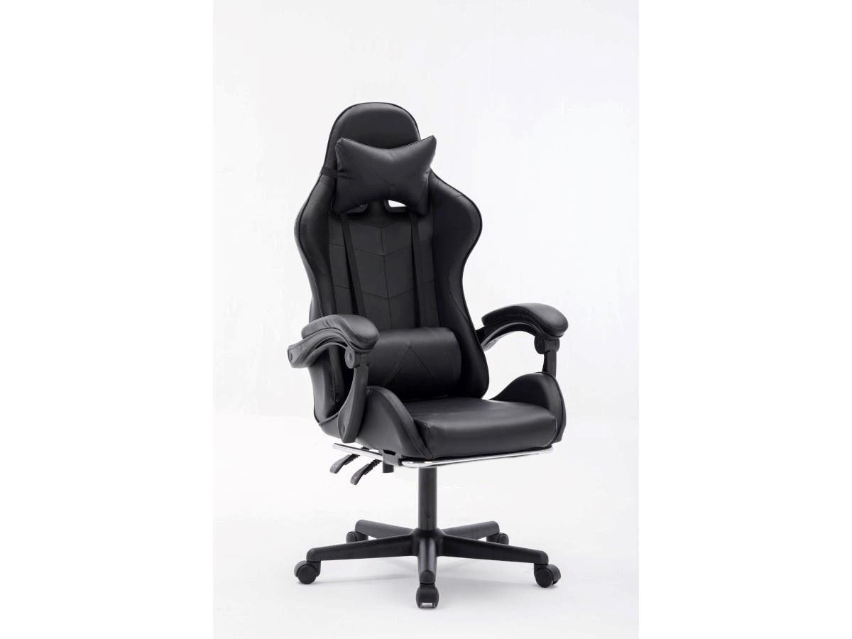 Ergonomic Gaming Chair with Height Adjustment, Headrest and Lumbar Support Swivel Chair