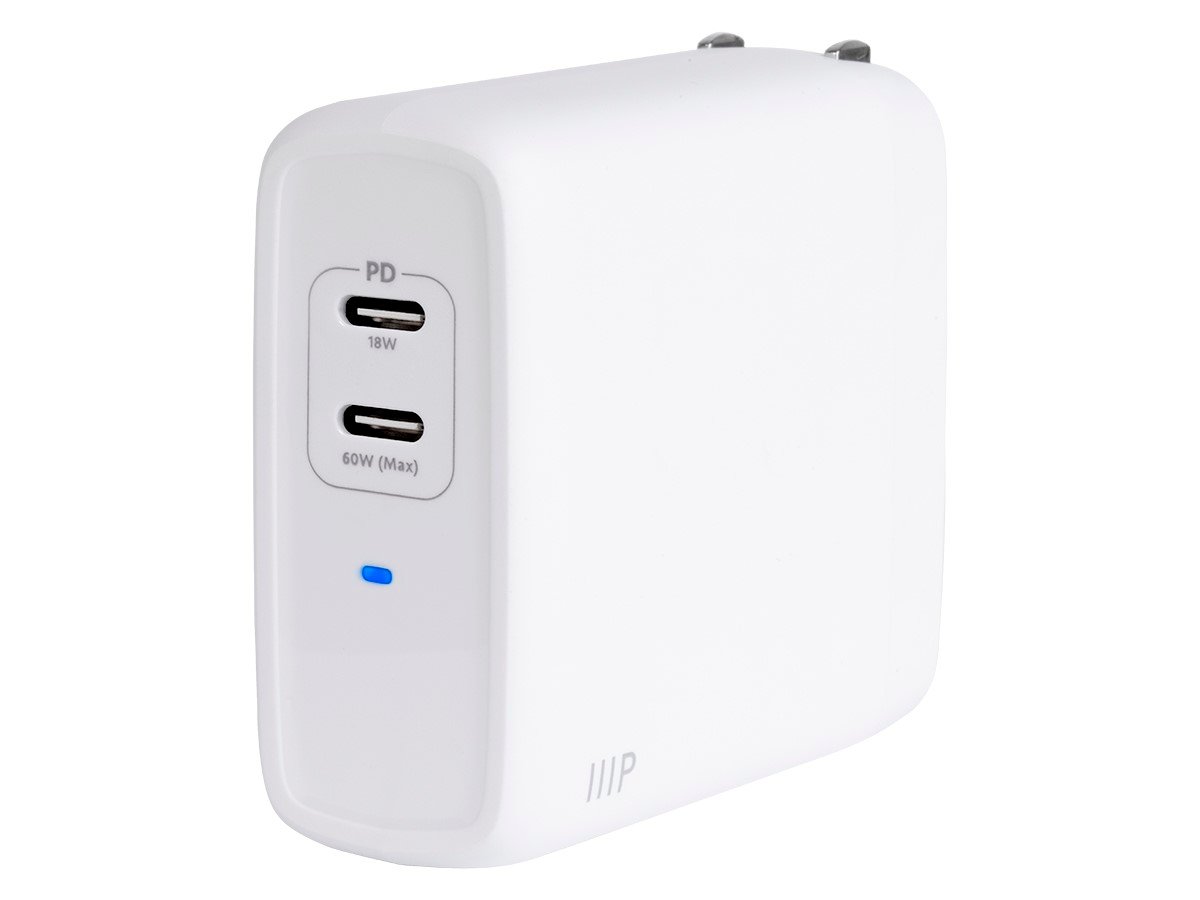   Basics 68W Two-Port GaN Wall Charger with 1 USB