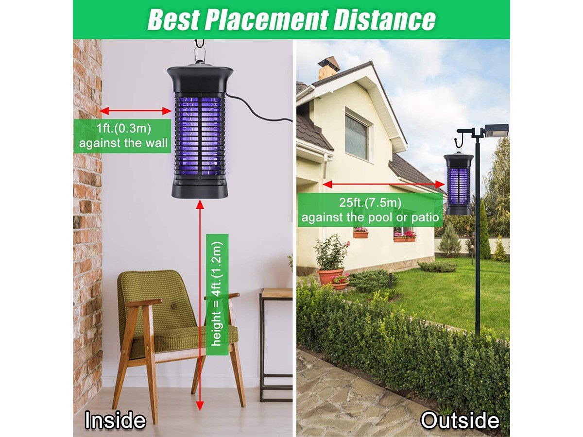 Suitable for Outdoor/Indoor- Insect Fly Traps Tysonir Bug Zapper Mosquito Zappers Patio. Mosquito Killer for Backyard 