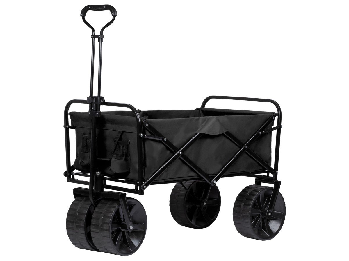 Pure Outdoor by Monoprice Heavy Duty All Terrain Collapsible Outdoor Wagon, Black - main image