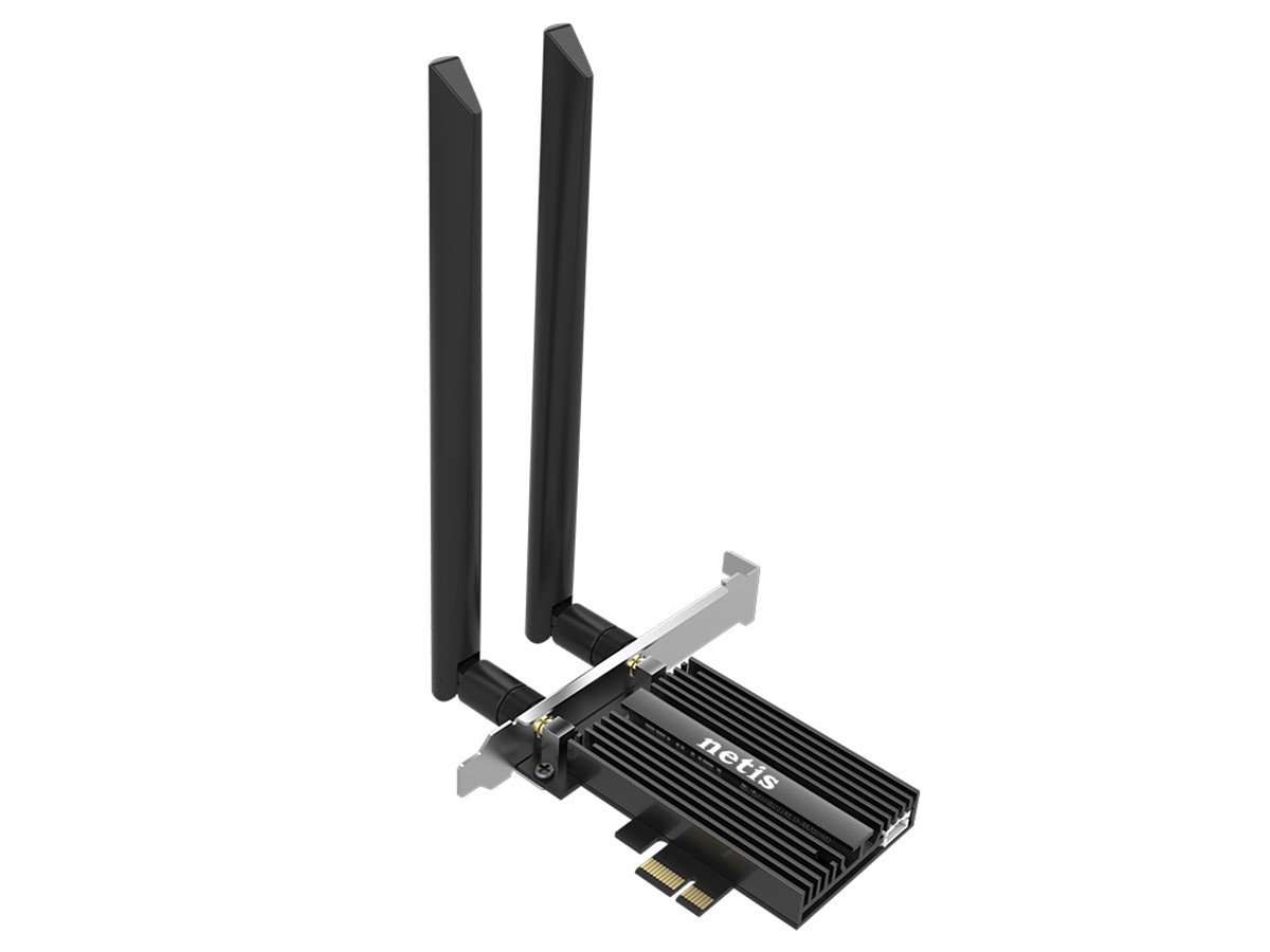 netis Wi-Fi 6 Dual Band 3000Mbps 802.11ax PCIe Wi-Fi Card with Bluetooth 5 Ultra Low Latency - main image