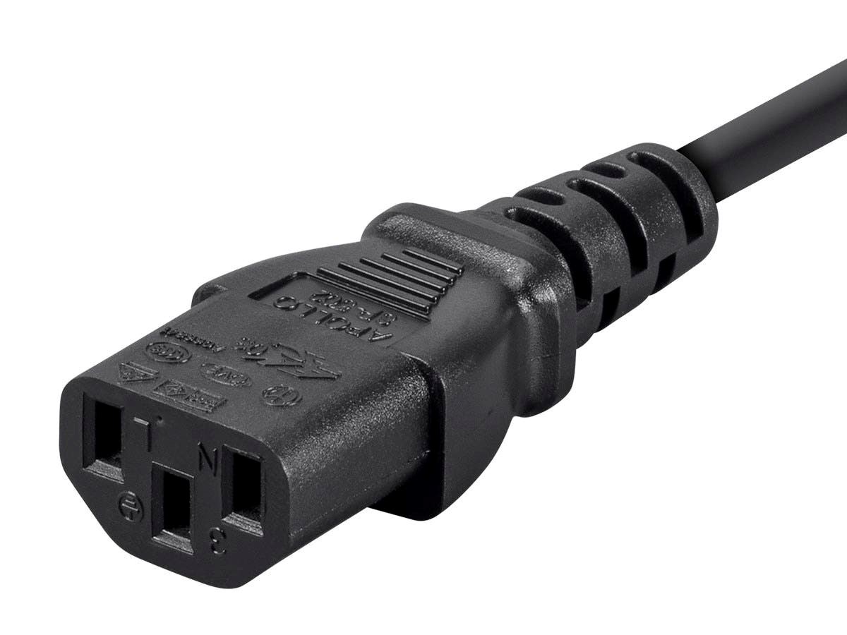 Monoprice Power Cord - BS 1363 (UK) to IEC 60320 C13, 18AWG, 10A, 250V ...