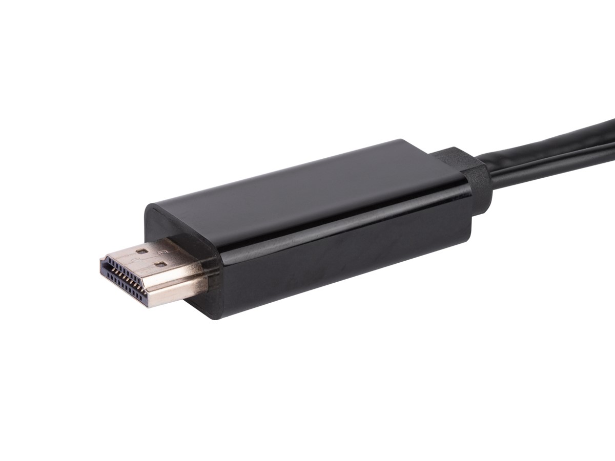 Monoprice Mini DisplayPort 1.1 to HDMI Adapter with Audio Support, Black 