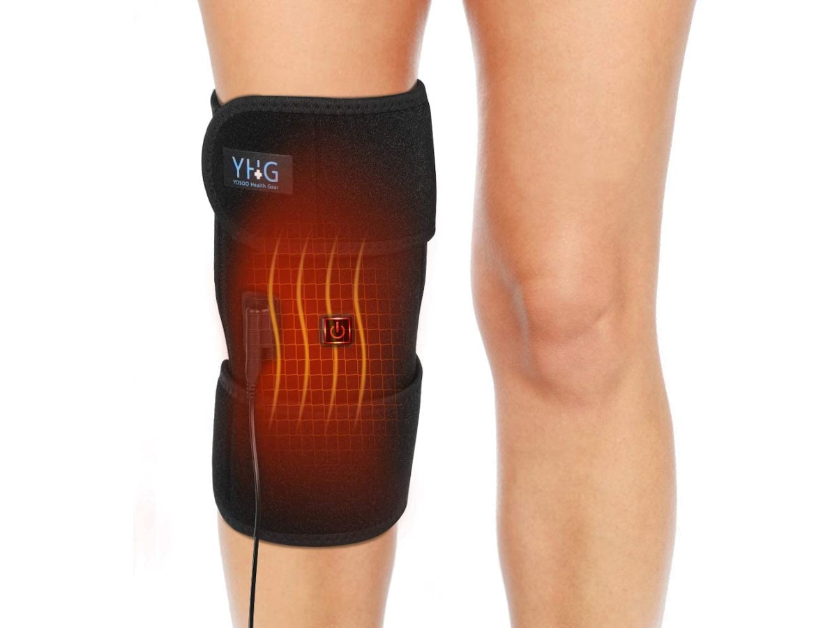 Heating Knee Brace Wrap, Knee Warmer Heated Knee Wrap Heating Pad Heat