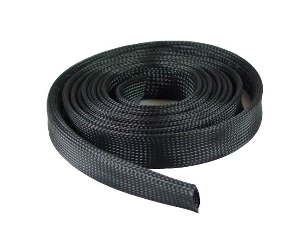 Expandable Braided Cable Sock Black 1/2&#34;(12.7mm) x 100Ft (30.48m) - main image