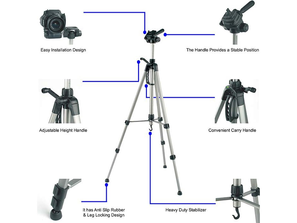 60Inch Lightweight Tripod with Bag