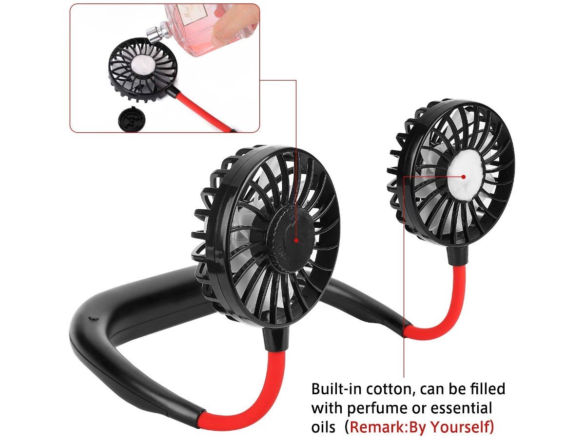 Portable Hanging Neck Fan, Personal Fan, Around Neck Fan, Rechargeable